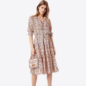 Tory Burch Serena Silk Ivory Gorgeous Dress L
